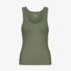 Bio-Ripp-Tanktop für Damen – Staubiges Oliv
