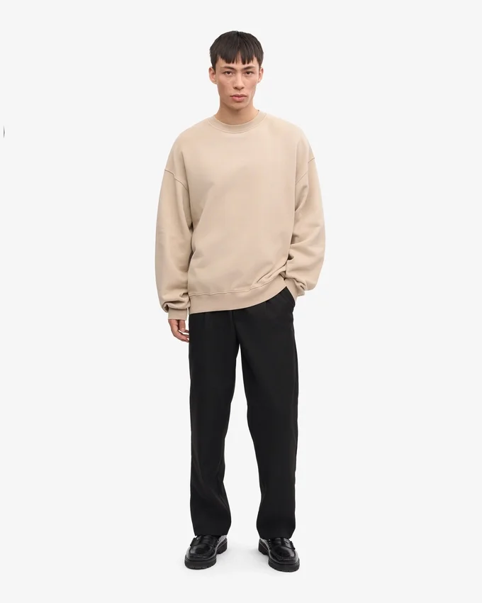 Bio-Socken im Oversize-Stil – Austerngrau