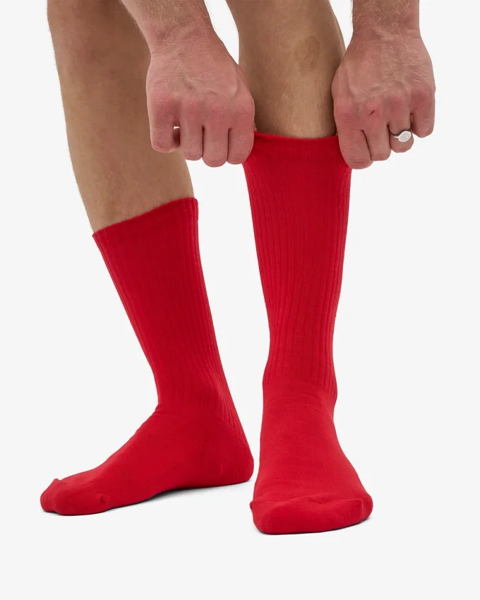 Bio-Socken – Scharlachrot