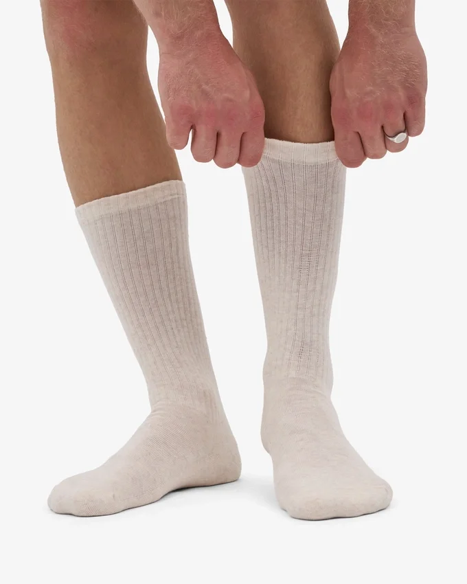 Bio-Sport-Socken – Elfenbeinweiß