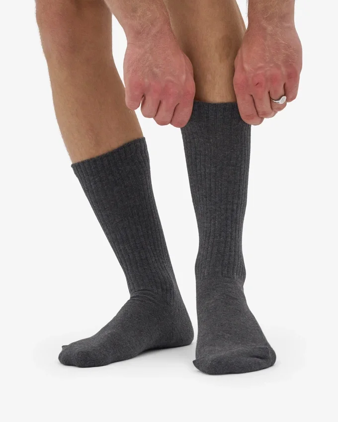Bio-Sport-Socken – Lavagrau