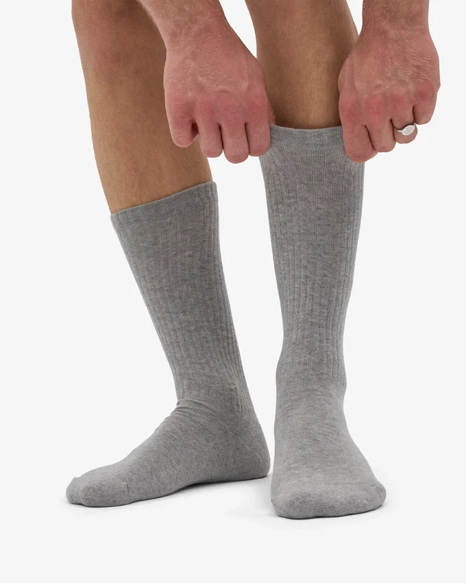 Bio-Sport-Socken – Meliert-Grau
