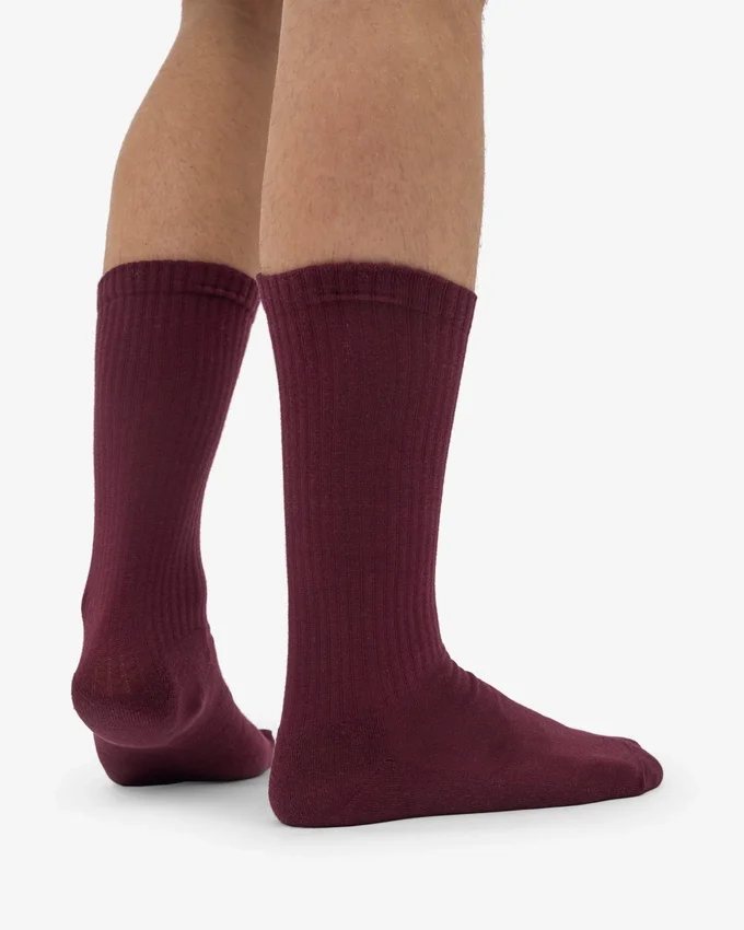 Bio-Sport-Socken – Oxblood-Rot