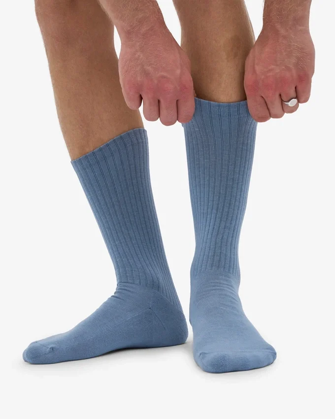 Bio-Sport-Socken – Stahlblau