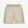 Bio-Sweatshorts für Damen – Austerngrau
