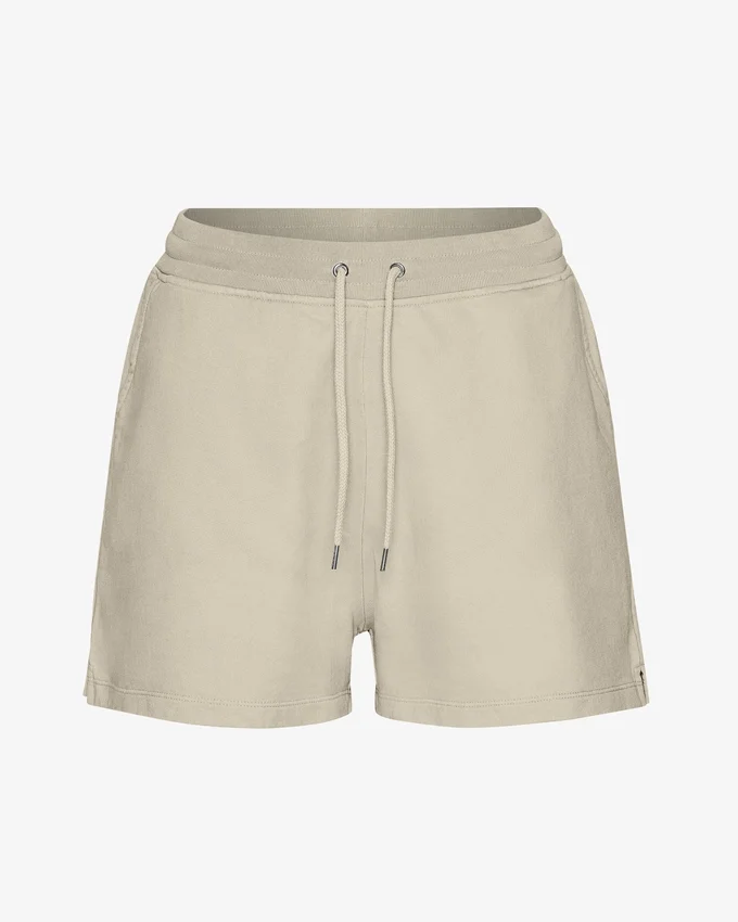 Bio-Sweatshorts für Damen – Austerngrau