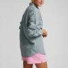 Bio-Sweatshorts für Damen – Cloudy Grey