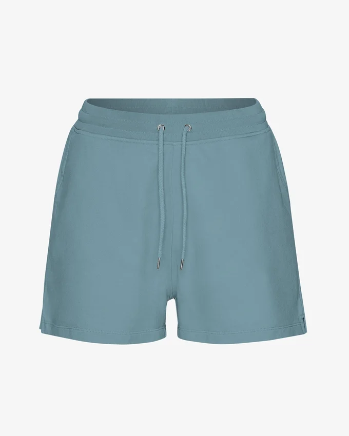 Bio-Sweatshorts für Damen – Steinblau