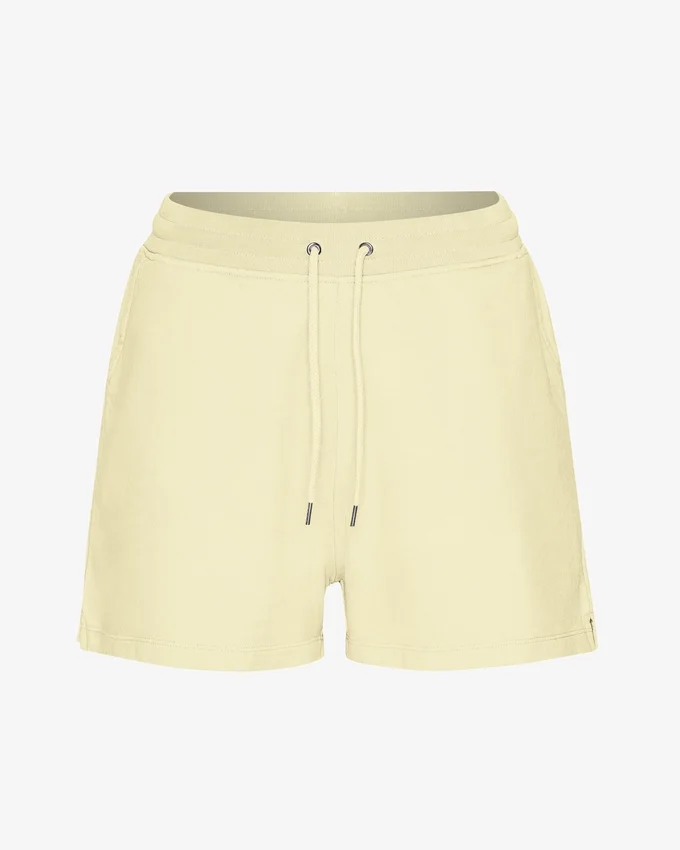 Bio-Sweatshorts für Damen – Zartgelb