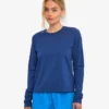 Bio-T-Shirt für Damen mit langen Ärmeln – Marineblau