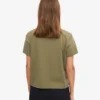 Bio-T-Shirt im Boxy-Crop-Schnitt – Dusty Olive