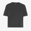 Bio-T-Shirt im Boxy-Crop-Schnitt – Faded Black