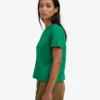 Bio-T-Shirt im Boxy-Crop-Schnitt – Kellygrün