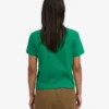 Bio-T-Shirt im Boxy-Crop-Schnitt – Kellygrün