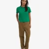 Bio-T-Shirt im Boxy-Crop-Schnitt – Kellygrün