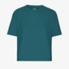 Bio-T-Shirt im Boxy-Crop-Schnitt – Ozeangrün