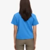Bio-T-Shirt im Boxy-Crop-Schnitt – Pazifikblau