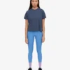 Bio-T-Shirt im Boxy-Crop-Schnitt – Petrolblau