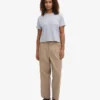Bio-T-Shirt im Boxy-Crop-Schnitt – Polarblau