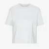 Bio-T-Shirt im Boxy-Crop-Schnitt – Schneemelange