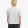 Bio-T-Shirt im Boxy-Crop-Schnitt – Schneemelange