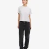 Bio-T-Shirt im Boxy-Crop-Schnitt – Schneemelange