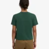 Bio-T-Shirt im Boxy-Crop-Schnitt – Smaragdgrün