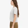 Bio-T-Shirt im Boxy-Crop-Stil – Faded Grey