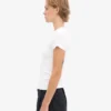 Bio-T-Shirt mit Rippstruktur – Optisches Weiß