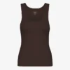 Bio-Tanktop für Damen – kaffeefarben