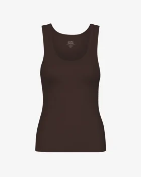 Bio-Tanktop für Damen – kaffeefarben