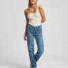 Bio-Tanktop für Damen – kaffeefarben
