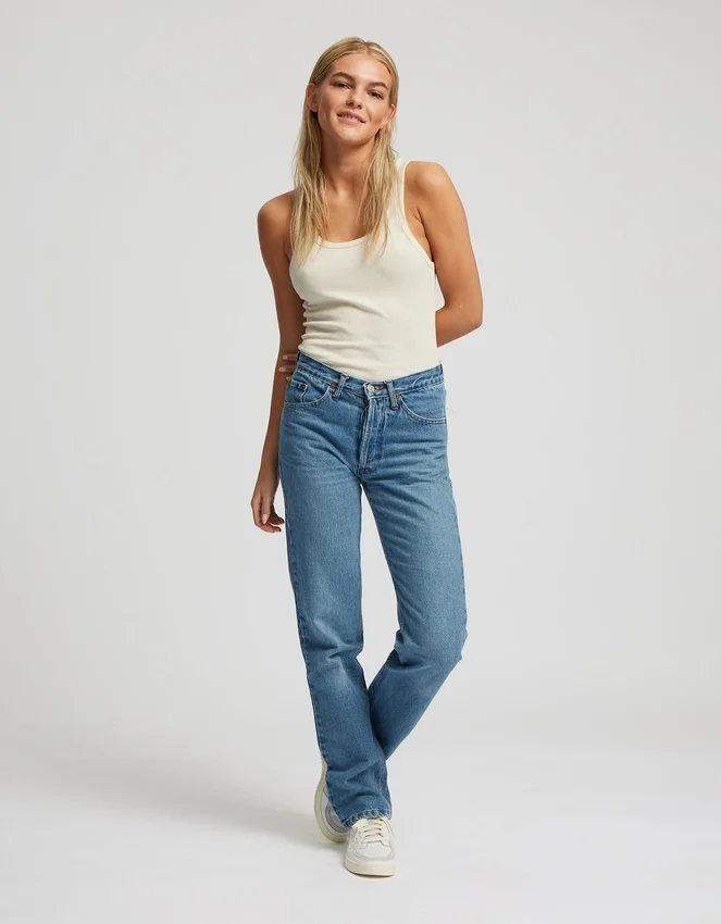Bio-Tanktop für Damen – kaffeefarben
