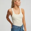 Bio-Tanktop für Damen – kaffeefarben