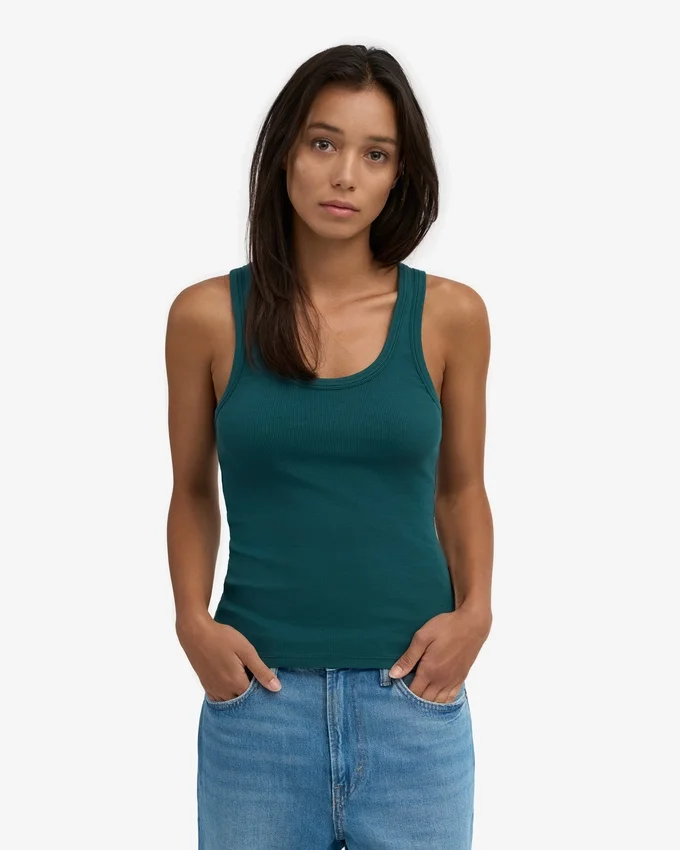 Bio-Tanktop für Damen – Ozeangrün