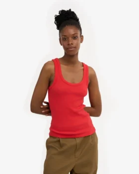 Bio-Tanktop für Damen – Red Tangerine