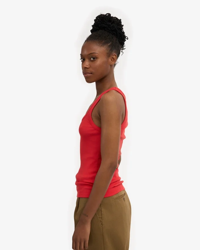 Bio-Tanktop für Damen – Red Tangerine