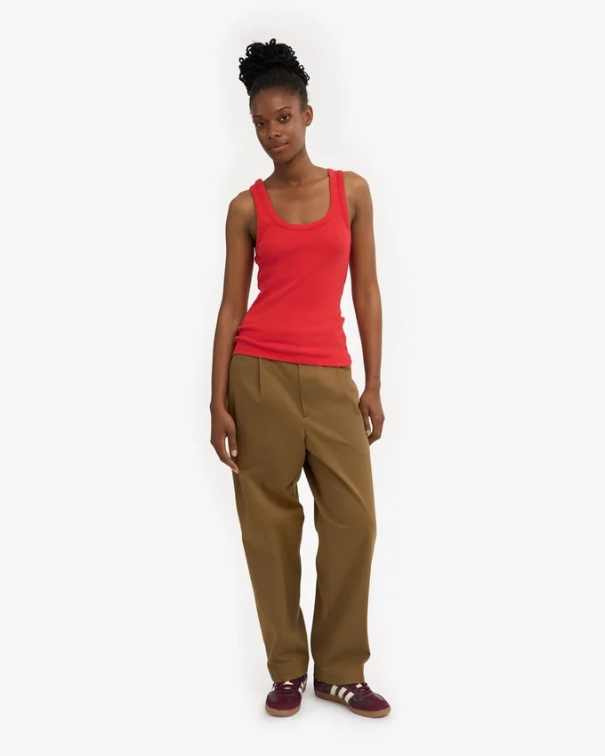 Bio-Tanktop für Damen – Red Tangerine