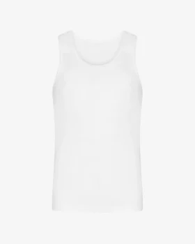 Bio-Tanktop mit Rippenstruktur – Optisches Weiß
