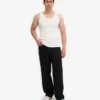 Bio-Tanktop mit Rippenstruktur – Optisches Weiß