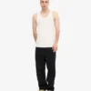 Bio-Tanktop mit Rippenstruktur – Optisches Weiß