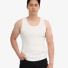 Bio-Tanktop mit Rippenstruktur – Optisches Weiß