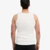 Bio-Tanktop mit Rippenstruktur – Optisches Weiß