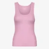 Bio-Tanktop mit Rippstrick für Damen – Kirschblüte