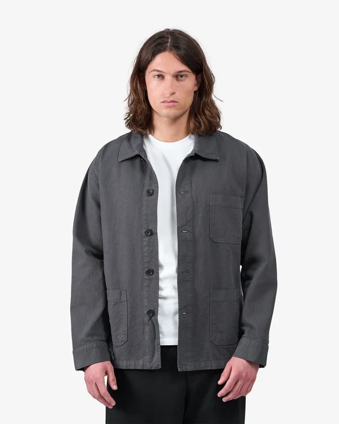 Bio-Workwear-Jacke – Lavagrau