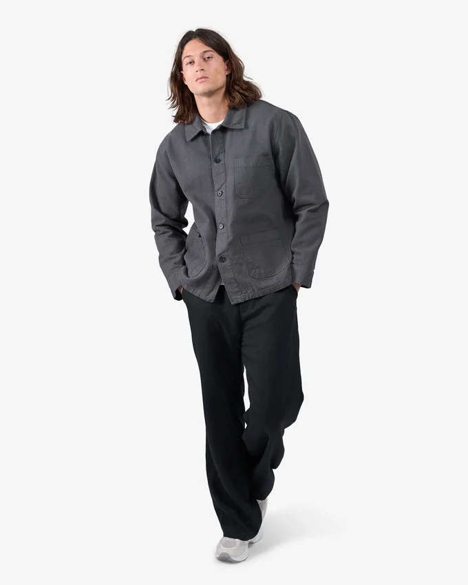 Bio-Workwear-Jacke – Lavagrau