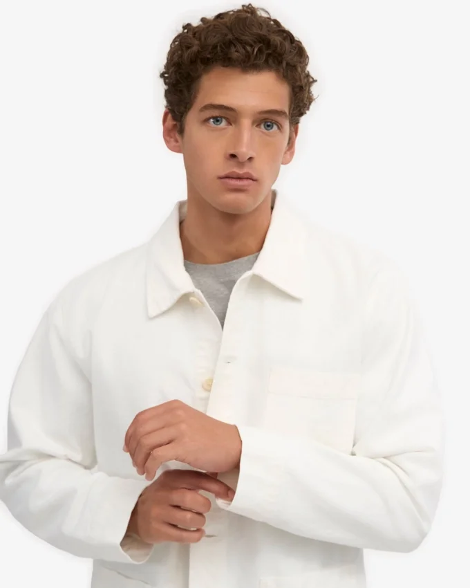Bio-Workwear-Jacke – Optisches Weiß