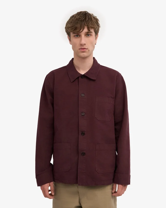 Bio-Workwear-Jacke – Oxblood-Rot