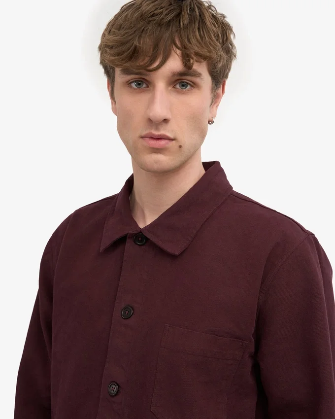 Bio-Workwear-Jacke – Oxblood-Rot