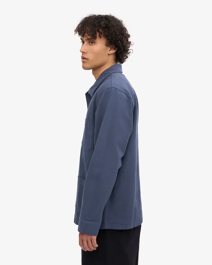 Bio-Workwear-Jacke – Petrolblau